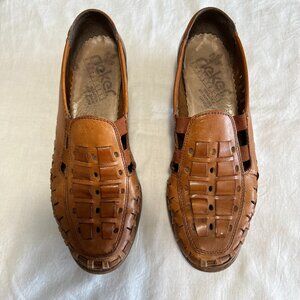 Rieker Woven Leather Loafers  Size EU 5.5  /  US 7.5 - 8